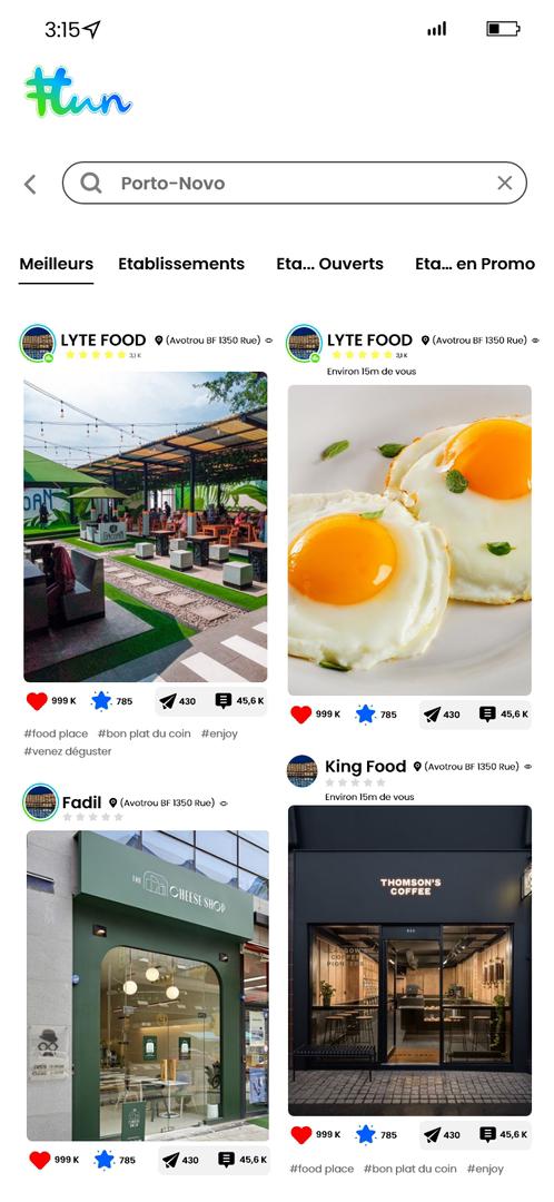 Liste d'établissements